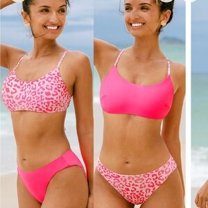 CUPSHE pink reversible bikini